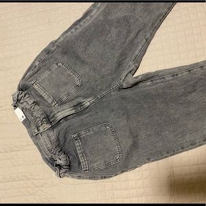 Denim paperbag pants size 38